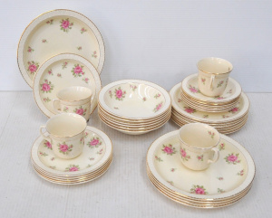 Lot 205 - Lot of Royal Tudor English China Dinner Setting for Five - Some Pieces