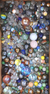 Lot 220 - Large Box Vintage & Modern Marbles & Others