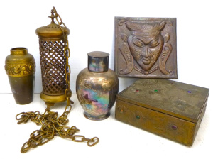 Lot 231 - Group lot - Vintage Brass, Copper & other Metal items - Arts &