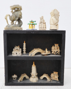 Lot 233 - Small Group Lot of Japanese & Chinese Ceramics & Miniatures in