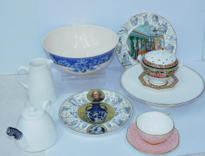 Lot 243 - Group lot of Wedgwood China inc Clio Pattern Lidded Pot Poruri bowl w