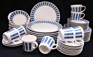 Lot 267 - 1960s large Noritake 'Pacific' blue & white dinner set for 8 - 1 b