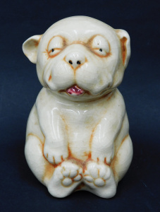 Lot 312 - Vintage Manto-Ware Japanese Ceramic Figure of Bonzo - approx 15cm H