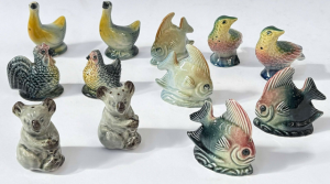 Lot 28 - 6 x pair Darbyshire pottery Salt & Pepp shakers - Koalas, Chicken,