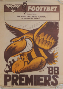 Lot 48 - 1988 WEG Premiership Poster for Hawthorn Football Club