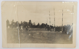 Lot 52 - Vintage Photographic Postcard featuring an Australian Rules Football Ma