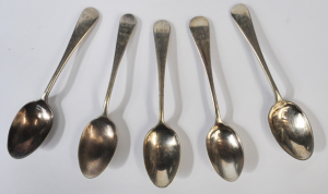 Lot 61 - 5 x 1930s Ernest King Newman EPNS Teaspoon Shooting Trophies - All engr