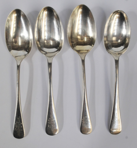 Lot 63 - 4 x c1934-39 Ernest King Newman Sterling Silver Bendigo Rifle Club Tabl