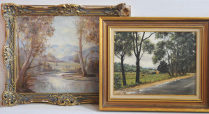 Lot 80 - Richard Herzog (Active c1970 - 80s) Gilt Framed Oil Painting - Serenity