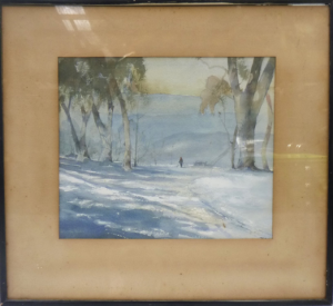 Lot 83 - Artist Unknown Framed c1950s Australian Watercolour - 'Shadows in the S