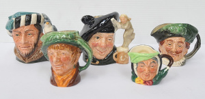 Lot 33 - 5 x Royal Doulton character Jugs, 4 x small size - The Cavalier A mark