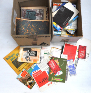 Lot 109 - 2 Boxes of Vintage Ephemera & Magazines inc Collectomania, Travel