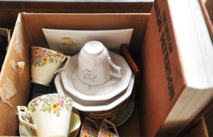 Lot 114 - Box Lot Vintage Mixed China & Other - incl Mikasa a Petite Poeme P