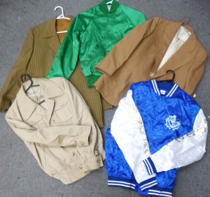 Lot 172 - Group lot - Vintage Mens Jackets & Coats - Satin Bomber Jackets in