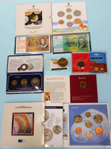 Lot 183 - Mixed Group of Currency & Medallions inc Aust $1 & $2 dollar n