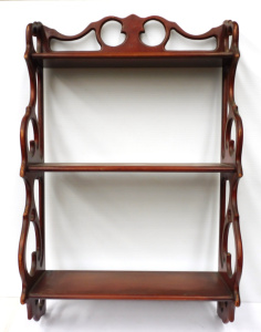 Lot 206 - Vintage Wall Mountable Eastern Style Shelving Unit