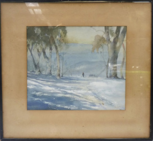 Lot 227 - Artist Unknown Framed c1950s Australian Watercolour - 'Shadows in the