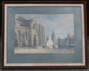 Lot 230 - Alexander Kellock Brown (1849 - 1922) Framed Watercolour - Greyfriars,