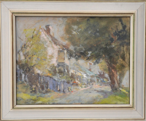 Lot 232 - Allan Hansen (1911 - 2000) Framed Oil Painting - Impressionist Scene w