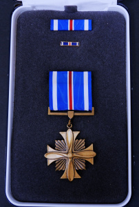 Lot 318 - Boxed Military American Distinguished Flying Cross medal with Ribbon B