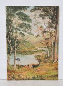 Lot 369 - Artist Unknown Unframed c1900 Australian Watercolour & Gouache - A