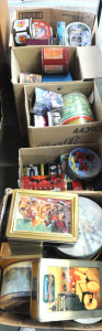 Large lot - 5 x Boxes - Vintage & Modern Tins - Arnotts, Disney, Quality Str