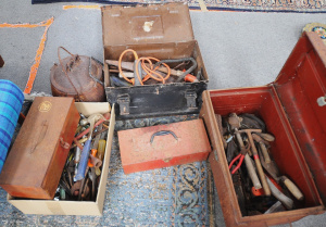 Large Lot 3 x boxes + vintage Tools - heaps Sidchrome Spanners, shifters, etc +