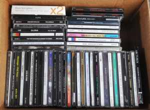 Small Box lot of CDs incl Bruce Springsteen, Van Morrison, Tom Petty, The Skyhoo