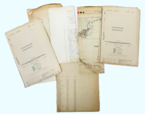 Group Lot of Vintage Victorian Military Survey & Other Maps inc Pakenham, Qu