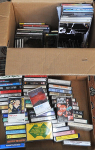 2 x Boxes of Mixed CDs & Cassette Tapes incl Japanese MADONNA I'm Breathless