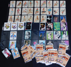 lot of Vintage Pin up Girls Trading & Swap Cards inc Unopened Hooters Star