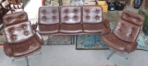 MCM leather lounge suite