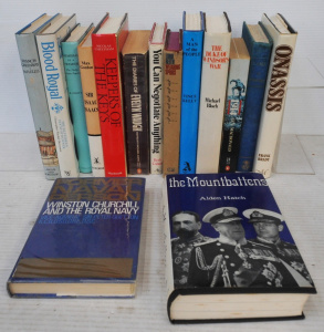 Box lot of books inc Blamey, Former Naval Person Winston Churchill and the Royal